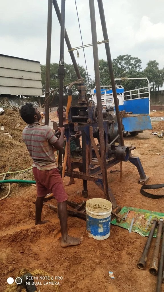 Geophysical resistivity test reading